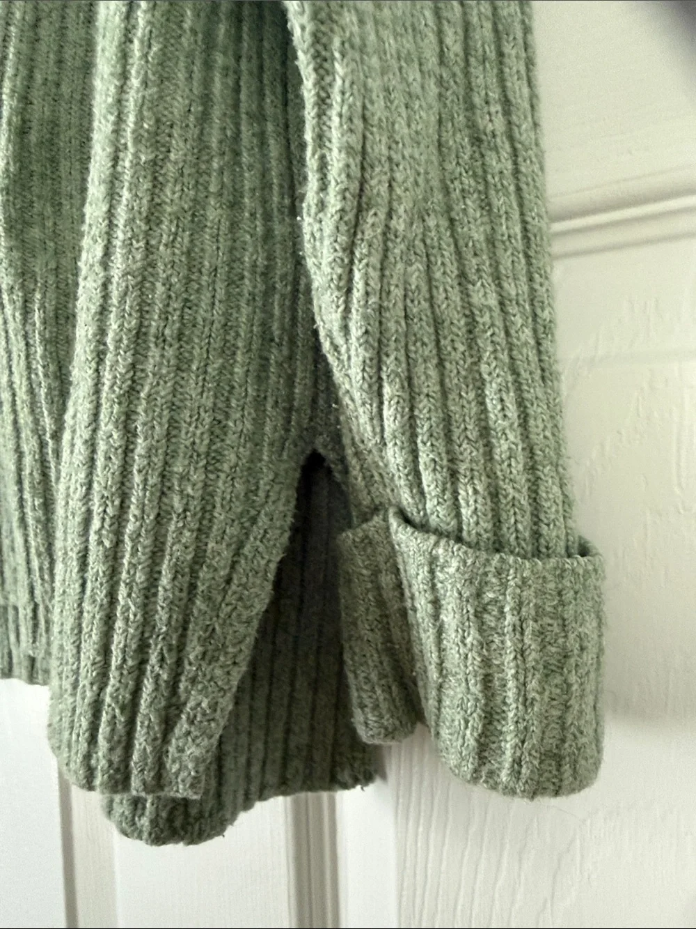 Old Navy Ribbed Mock-Neck Sweater in Sage